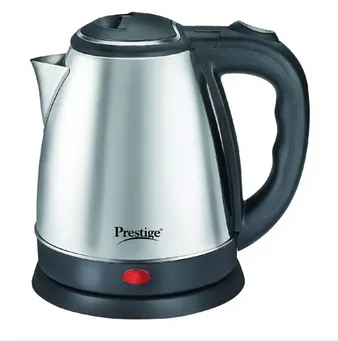 Prestige Electric Kettle - 2L - Silver and Black - Elevate Your Tea-Making Experience